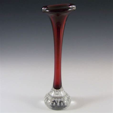 Small Aseda Glasbruk Jack In The Pulpit Red Single Stem Vase Home Décor Vases Home And Living