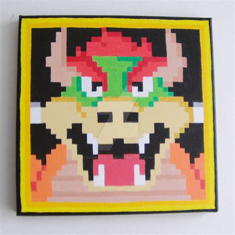 Pixel Bowser Portrait by ALifeInPixelsArt on DeviantArt