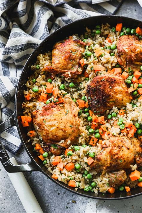 Baked Chicken and Rice – WellPlated.com