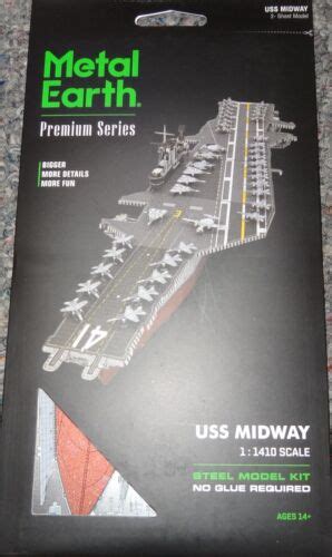 USS Midway Metal Earth Premium Series Steel Model Kit PS2003 EBay