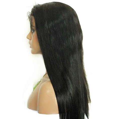 Natural Color Silk Straight Brazilian Virgin Human Hair Lace Front