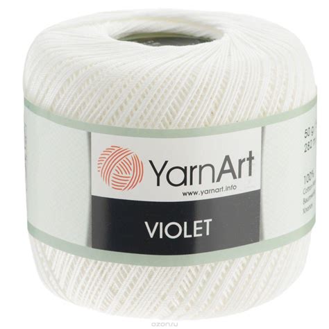 Пряжа YarnArt Violet цвет белоснежный 1000: продажа, цена в Могилеве ...