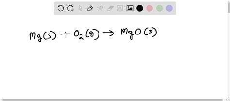 Solved Write The Chemical Equation For The Production Of Magnesium Oxide By The Reaction Of