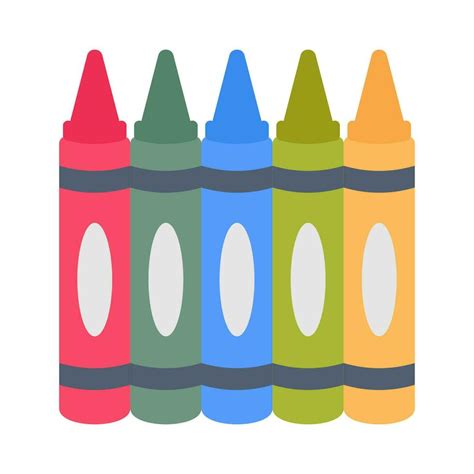 Crayon icon in vector. Illustration 33345599 Vector Art at Vecteezy