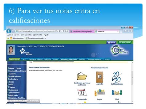 Etapas Para Entrar Al Campus Virtual Ute PPT