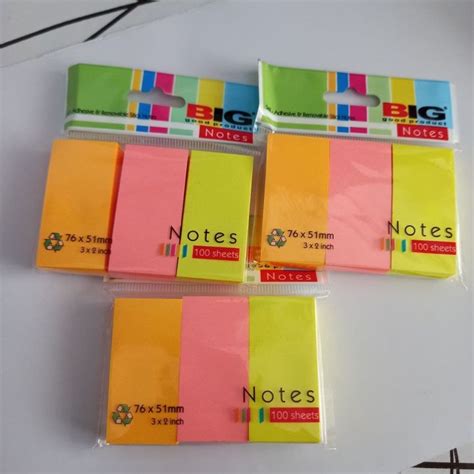 Sticky Note Rainbow Warna Pembatas Buku Kertas Warna Warni Kecil