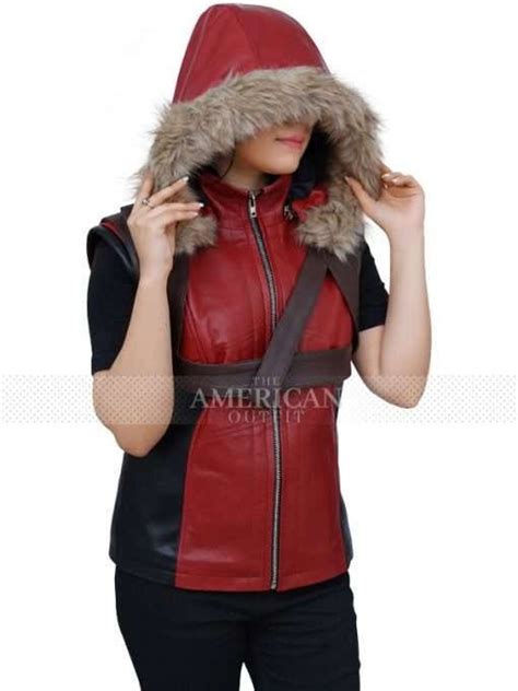 Jumanji 3 Karen Gillan Leather Red Vest - The American Outfit - Medium