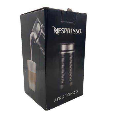 Bnib Nespresso Milk Frother Aeroccino 3 Black Rrp 99s