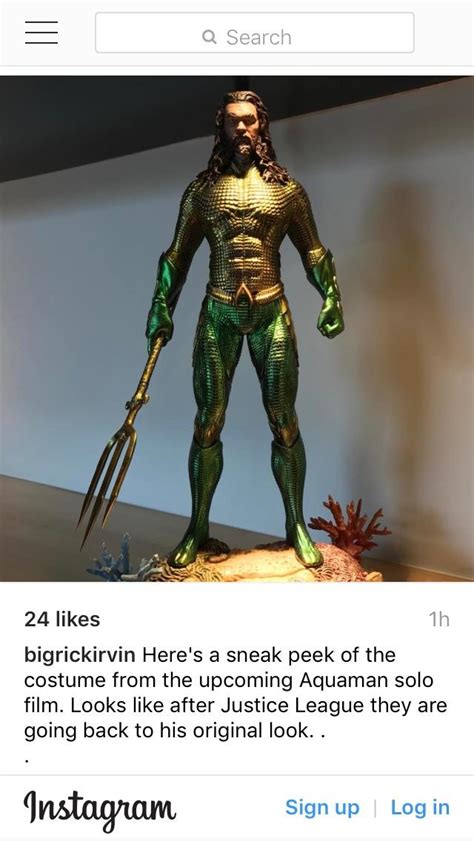 Jason Momoa Gets Comic Accurate Aquaman Costume In DC Film