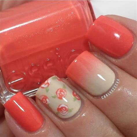 Amazing Coral Nail Designs for the Season - Pretty Designs