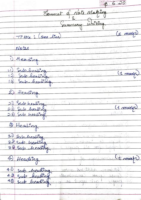 SOLUTION Format Of Note Making Summary Writing Notice Writing Dooars