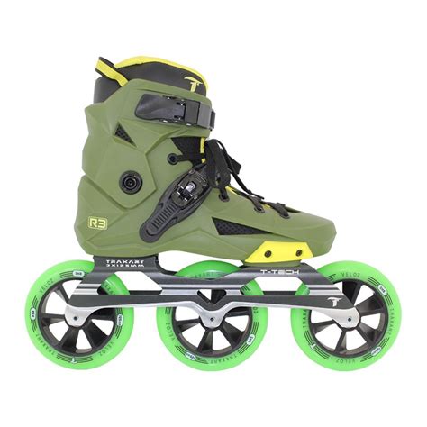 Patins Traxart R Verde Amarelo Custom Speed Mm Savana Skate Shop