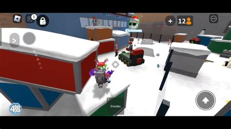 Playing Mm2 Christmas Eventroblox Murder Mystery 2 Youtube