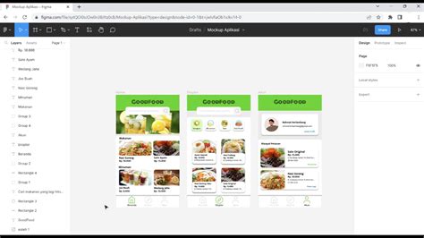 Membuat Mockup Aplikasi Pemesanan Makanan Dan Minuman Dengan Figma