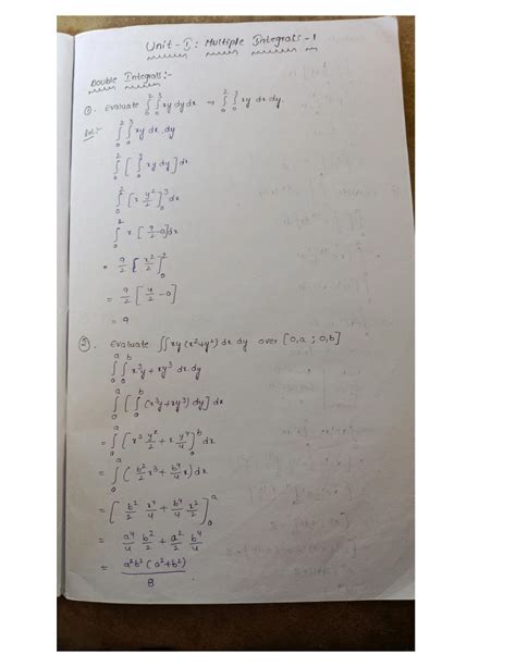 Solution Multiple Integrals Studypool