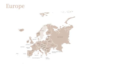 Editable Europe Map Powerpoint Template - Etsy