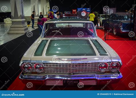 Green Chevrolet Impala Sedan in Indonesian Custom Show Editorial Stock Image - Image of design ...