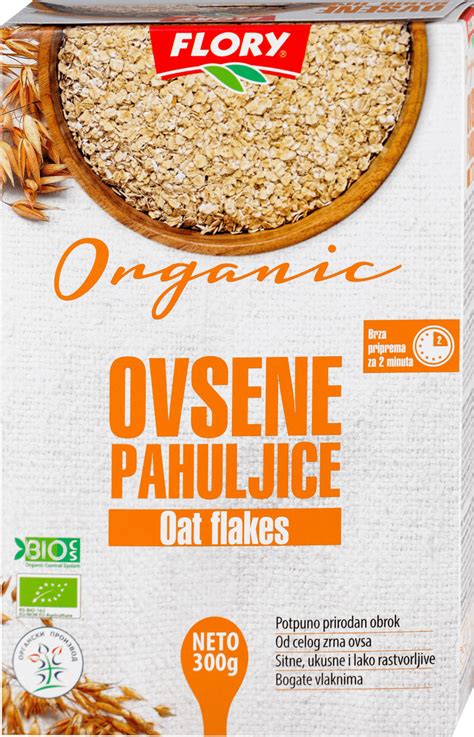 FLORY Organic Ovsene Pahuljice 300 G Dm Rs