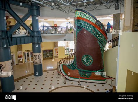 A Giant Mongolian Boot Inside Information Center Of The Genghis Khan