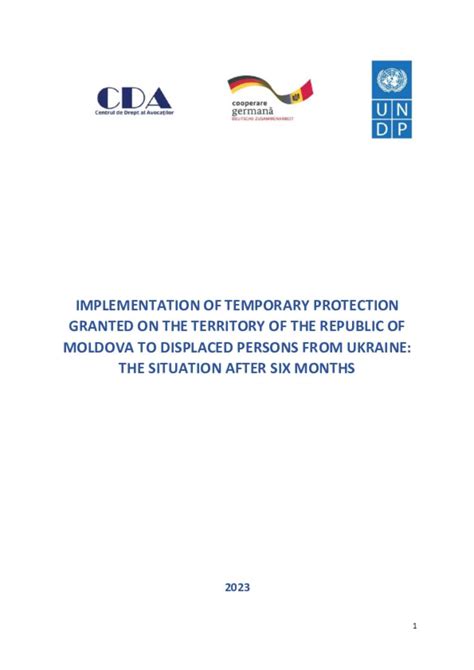 Document Ukraine Situation Moldova Cda Implementation Of