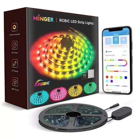 Tira De Luces Led Minger 5 Metros Con Bluetooth Rgb MercadoLibre