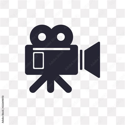 Video Camera Icon On Transparent Background Modern Icons Vector