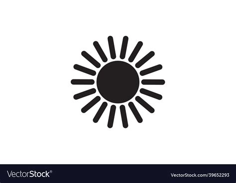 Sun Icon Royalty Free Vector Image Vectorstock