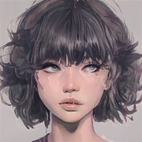 Face Claim By Snail Anime Girl Short Hair Girl Hair Drawing Anime