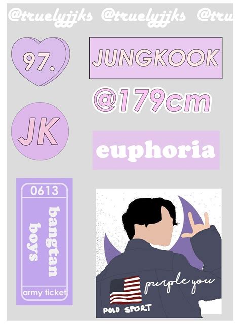 jungkook's stickers #bts #stickers #aesthetic #btsstickersaesthetic Pop ...