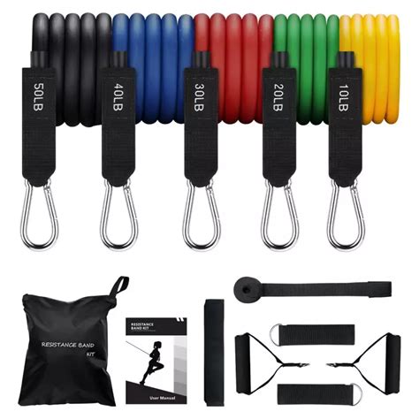 Fitness Solutions Set 5 Bandas Tubulares Con Resistencia