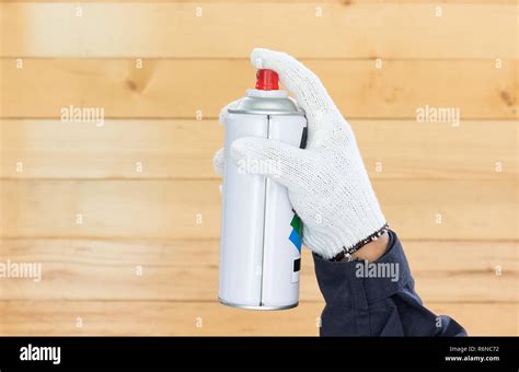 Hand Holding Spray Paint Can Stock Photo Alamy