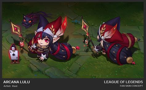 ﻿ARCANA LULU Artist: Kezi LEAGUE OF LEGENDS FAN SKIN CONCEPT / Lulu ...