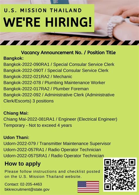 U S Embassy Bangkok On Twitter Are You Looking For Jobs Click Here