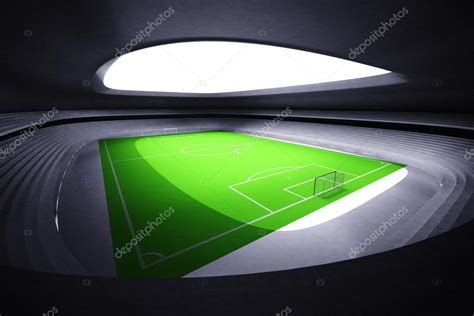 Futuristic football stadium — Stock Photo © Adikk #48748391