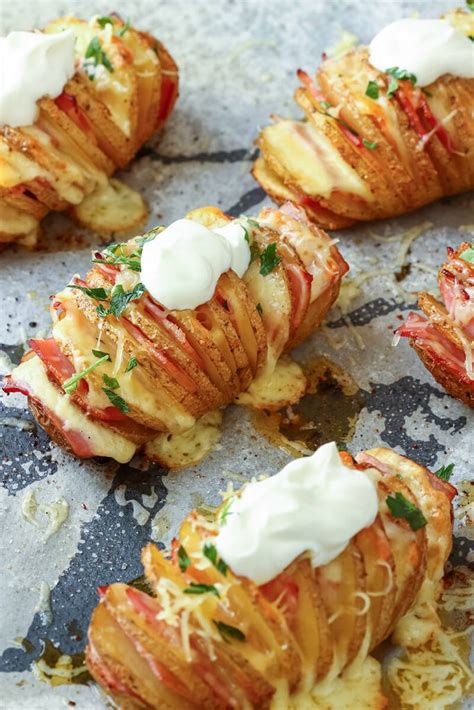 Patatas Rellenas Al Horno Hasselback Receta Fácil