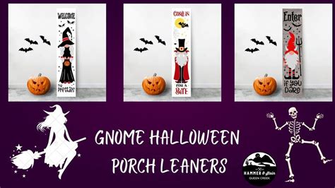 Gnome Halloween Porch Leaners Workshop, Hammer & Stain Queen Creek ...