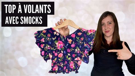 TUTO COUTURE coudre un top à volants avec smocks YouTube