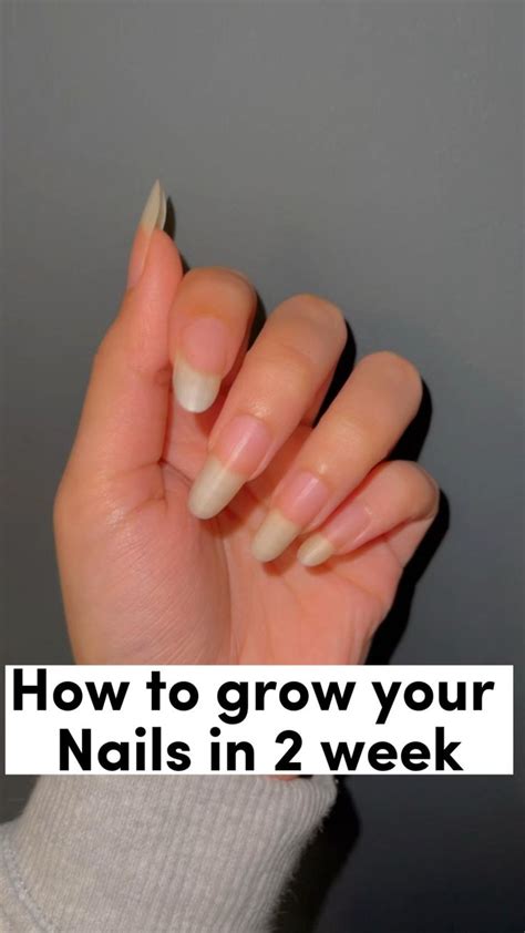 How To Grow Your Nails In 2 Weeks How To Grow Nails Nail Care Grow