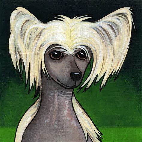 Chinese Crested Painting By Leanne Wilkes Fine Art America