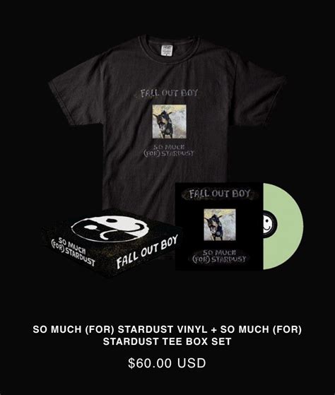 Non Profit Pogo Fall Out Boy So Much For Stardust Album And Merch