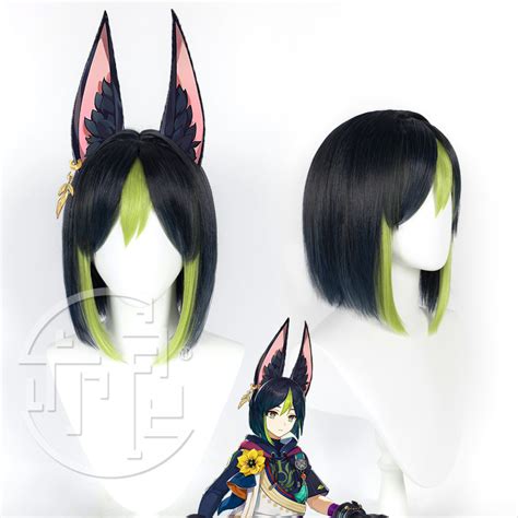 HIJAU Yiliang - Tighnari Wig - Genshin Impact Tighnari Wig - Tighnari ...