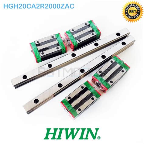 Genuine Taiwan HIWIN HGR20 Linear Guide Rail 4pcs 2000mm With 8pcs