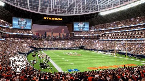 Chicago Bears Unveil New Stadium Plans Day Crucial Nfl Draft