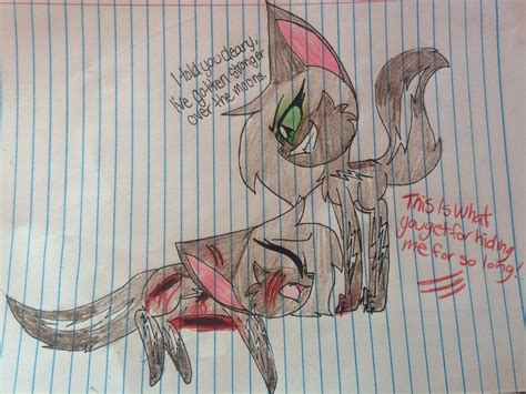 Brokenpromise Against Her Bad Side Self Warrior Cat Drawings