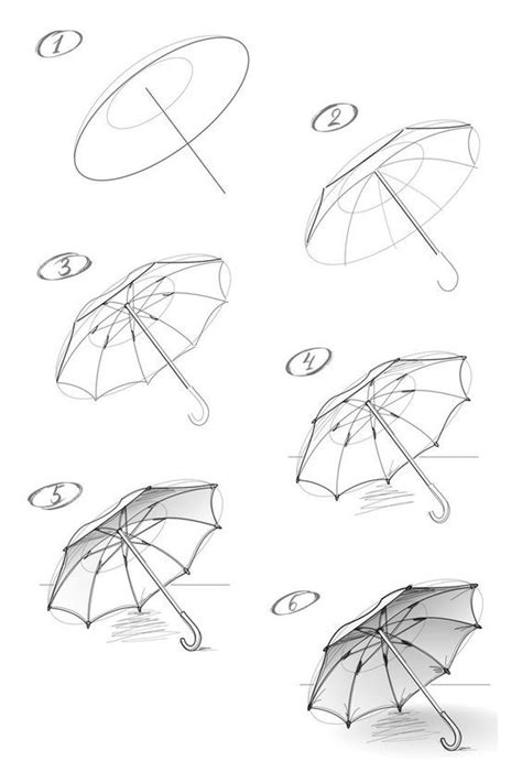 How To Draw An Umbrella Step By Step Drawing Tutorials Artofit