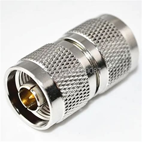 2PCS N Male Plug to N Male Plug Straight RF Coaxial Connector Adapter ...