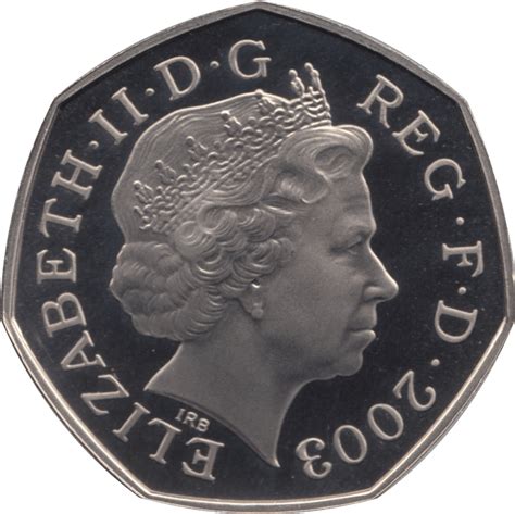 2003 Fifty Pence Proof Suffragette 50p Proof Cambridgeshire Coins