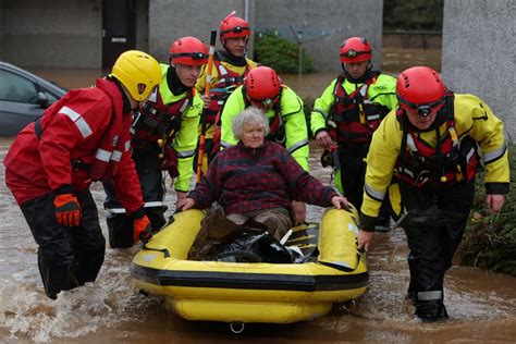 Storm Babet In Pictures As Two Dead And Town Evacuated During Red