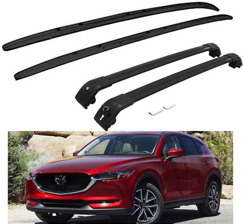 4PCS Roof Rail Rack Lockable Cross Bar Crossbar Compatible With Mazda