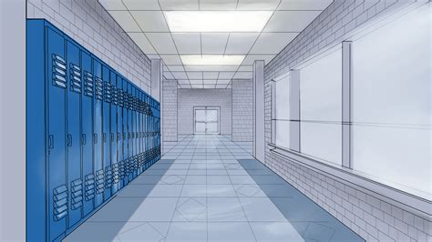 Artstation School Hallway